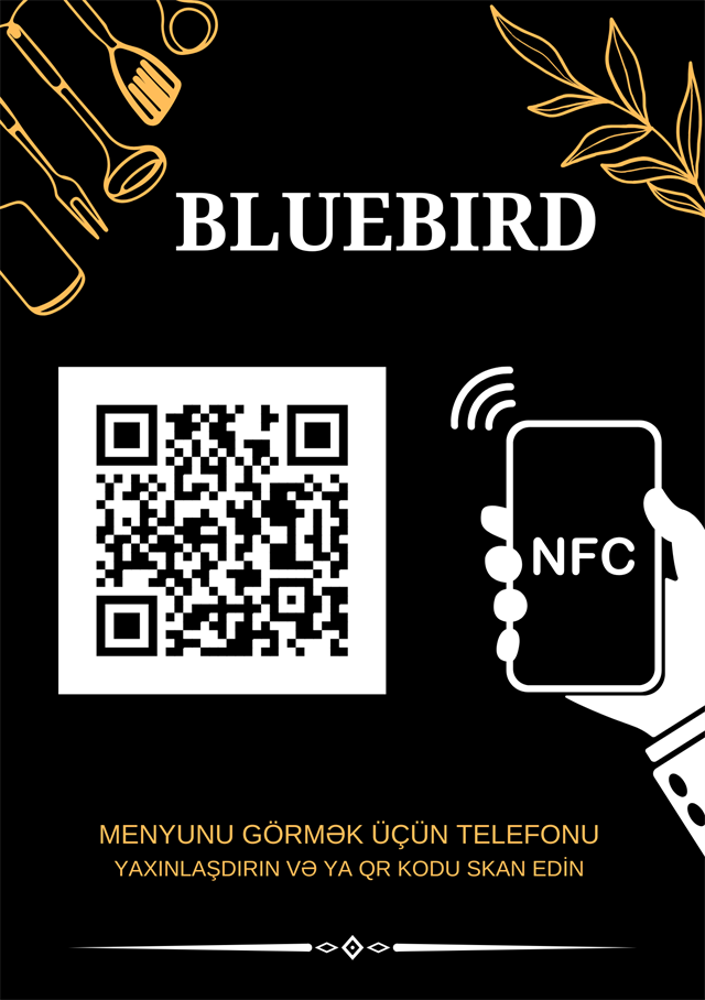 Masa kartı — QR kod və NFC